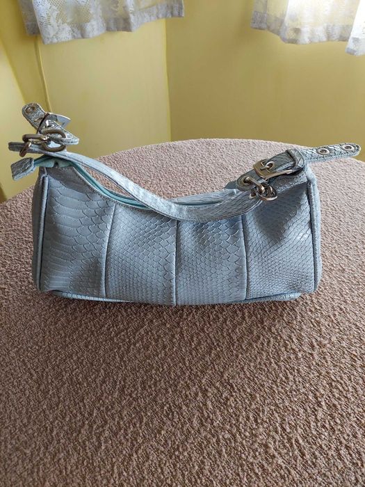 Дамска чанта еко кожа Светло син цвят