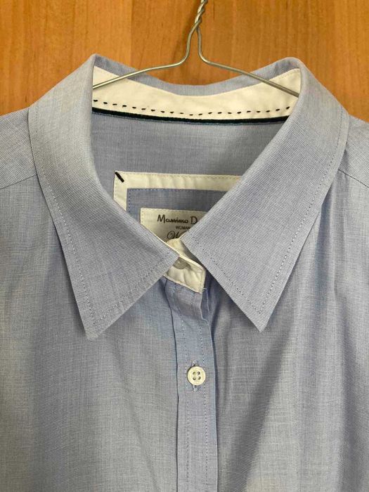 Светлосиня риза “Massimo Dutti”, класически цвят и модел