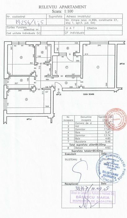 Vând Apartament 3 Camere, Bloc Nou, Câmpia Islaz, et. 1 din 3