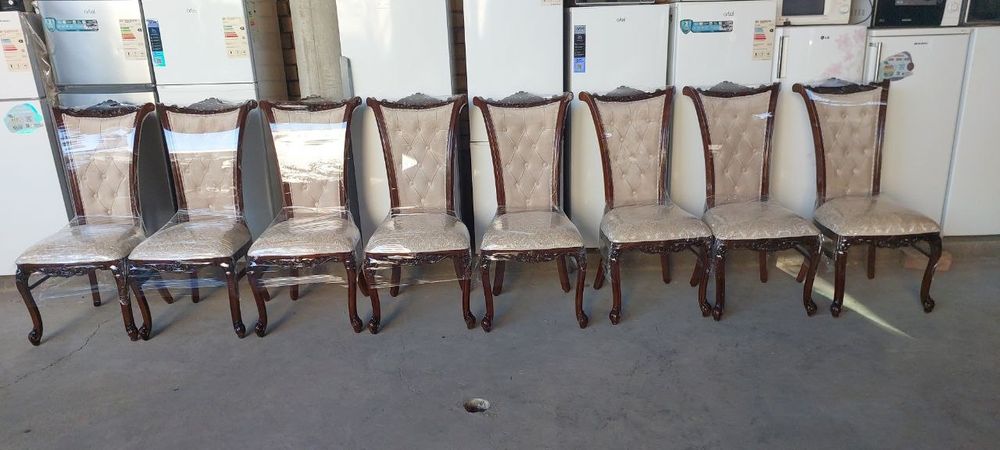 Stul 8 ta dona xolati yangidek Atirgul yogʻoch chinor