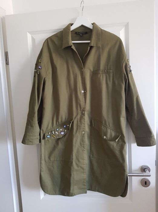 parka zara,verde