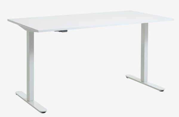 Бюро с регулируема височина 80x160 бяло