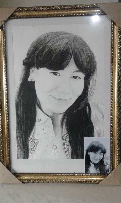 Rassom xizmati. Portret manzara  Портрет картина художник