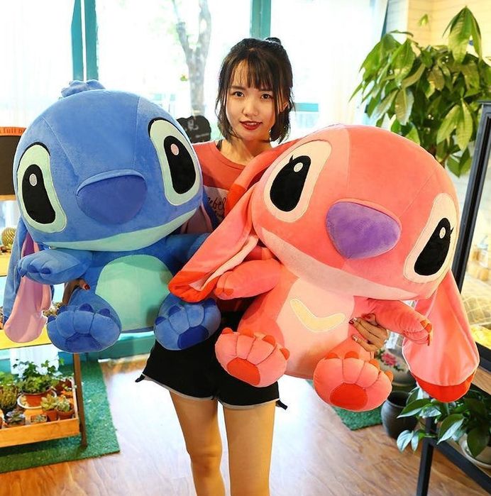 Jucarie de plus, Lilo & Stitch XL 45 cm, albastru, NOU