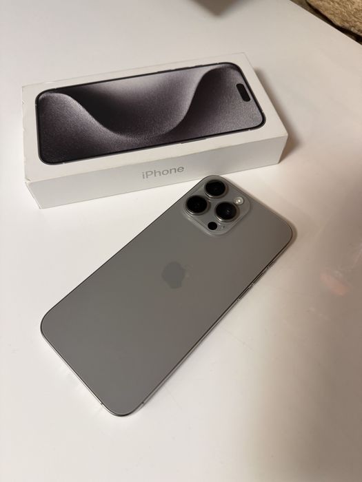 iPhone 15 Pro Max 256GB – Natural Titanium – IMPECABIL!