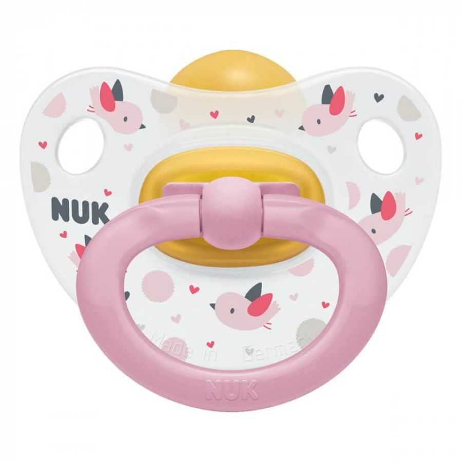 Пустышка Nuk Happy Kids Птички, 6-18 мес.