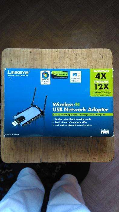 Linksys Wireless-N USB Network Adapter (antena wireless USB)-WUSB300N