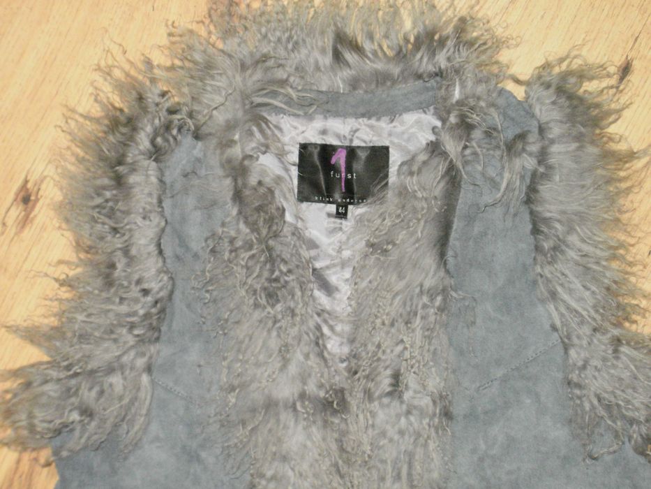 дамски елеци естествен велур и косъм М и L/XL