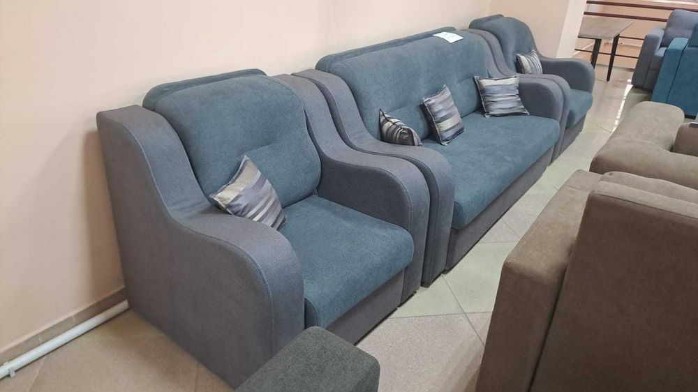 Набор раскладной диван и два раскладных кресла