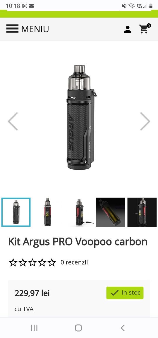 Argus PRO Voopoo carbon