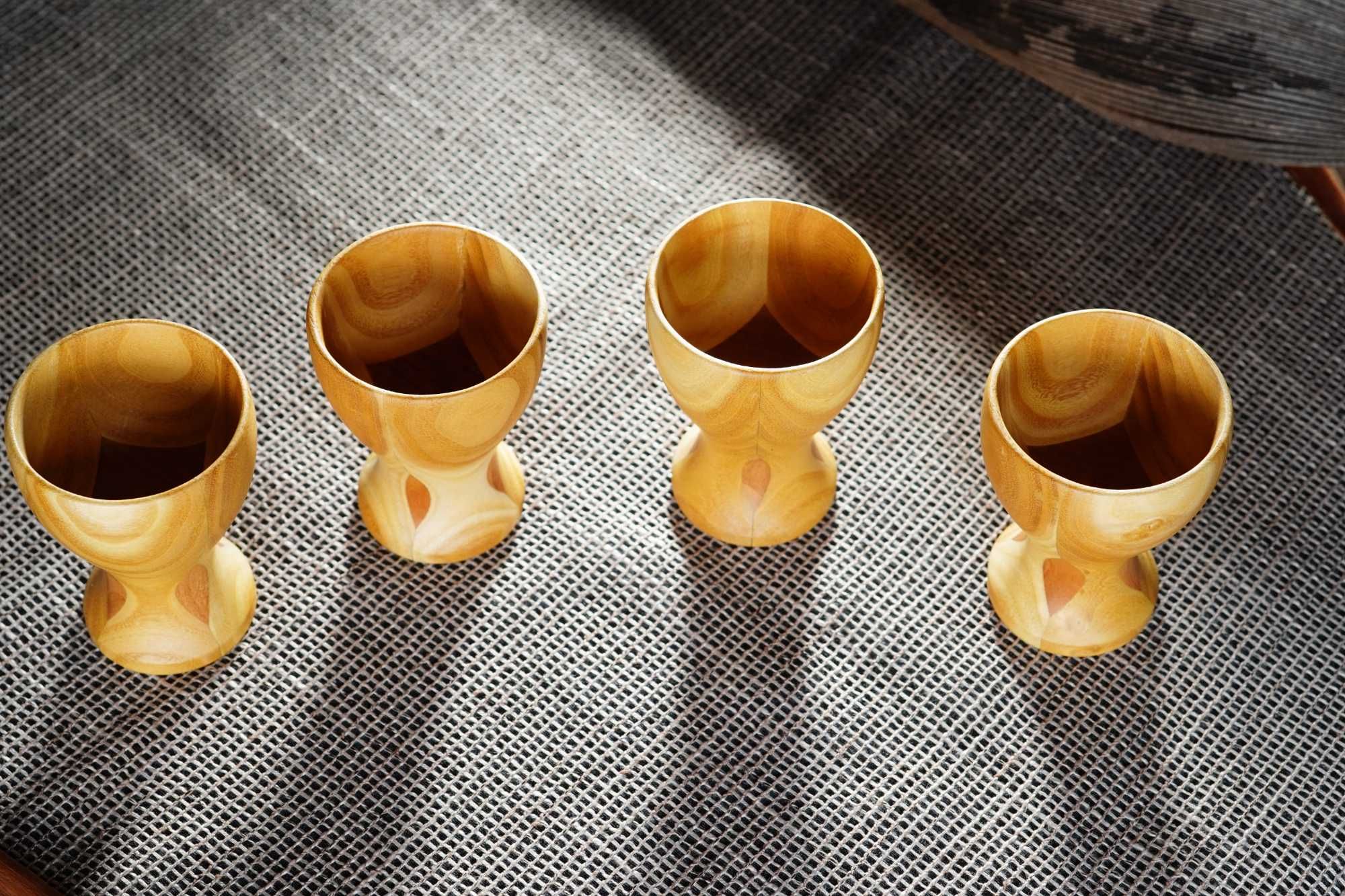 Дървени чашки за ракия
