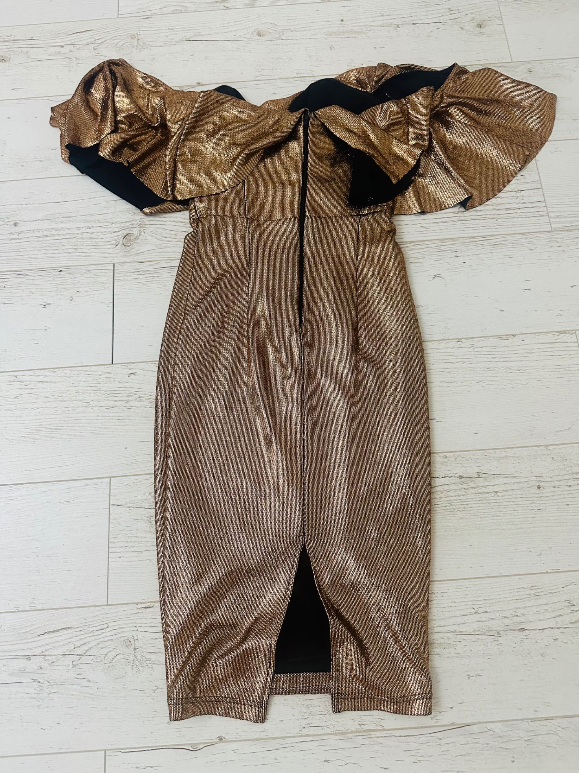 Rochie bronz, Atmosphere Fashion, marimea S