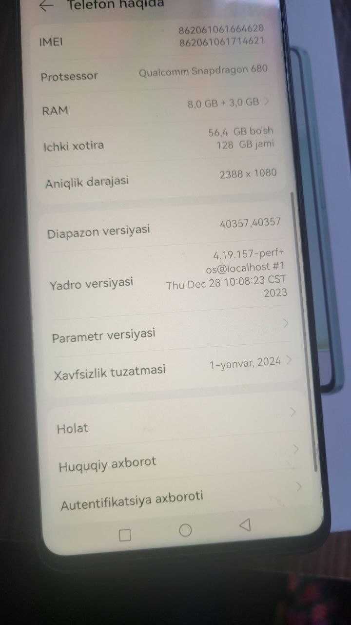 Huawei Nova 11 i, 8/128. Holati chotki