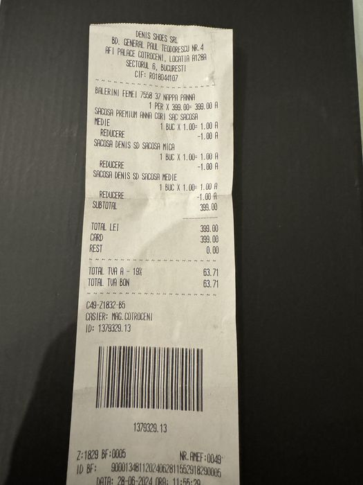 Balerini albi din piele - Anna Cori