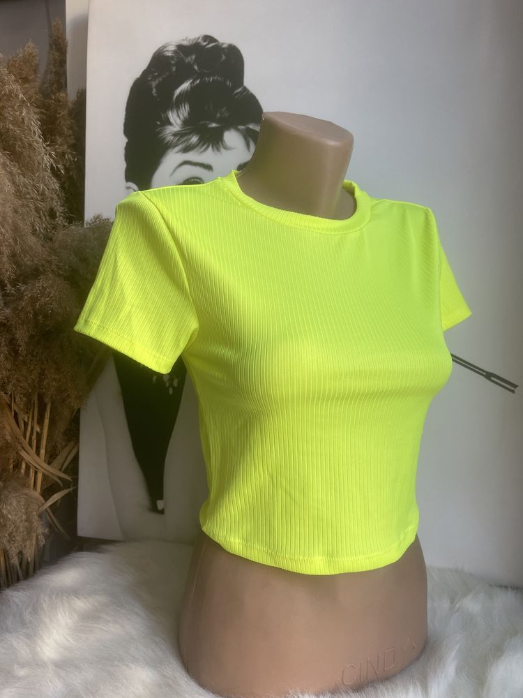 Tricou galben neon