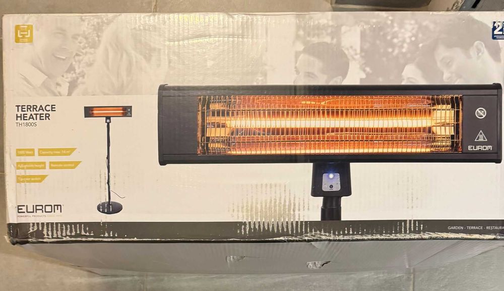 Incalzitor electric pentru terasa EUROM, TH1800S, 15 m² nou nefolosit!