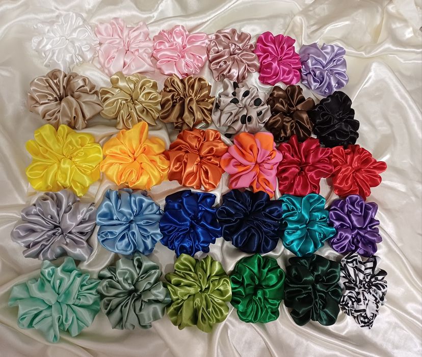 Скрънчи  ластик за коса 30 цвята