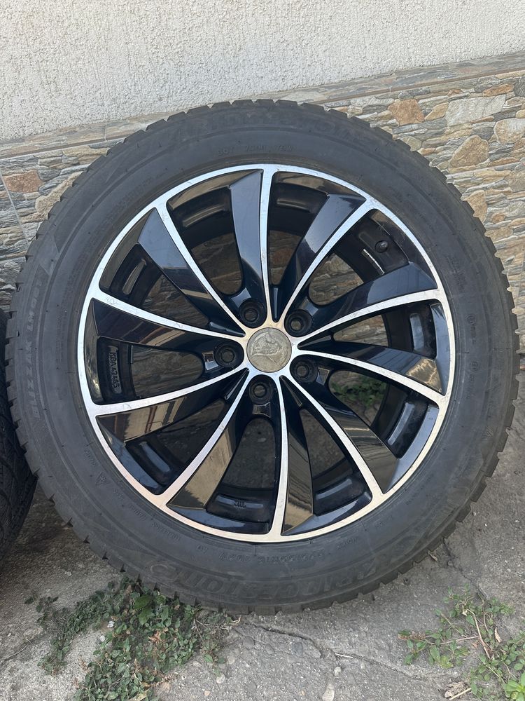 Jante bicolor 5x114,3 R18 Rial / 225 55 18 Bridgestone / Hyundai Kia