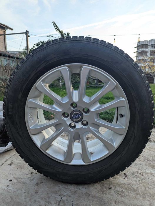 Jante OEM Volvo 18” (r18)–stare excelentă+anvelope Nokian iarna