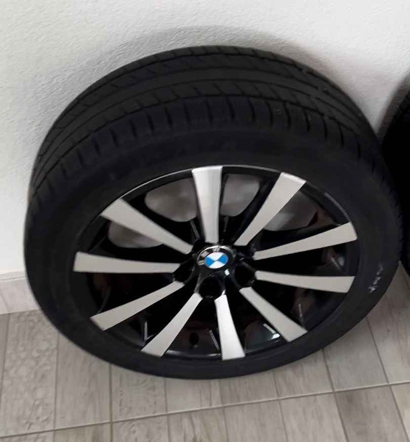 Jante originale diamondcut BMW cu anvelope all season 245/45/18