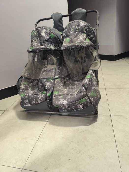 Санки для двойни двойные санки