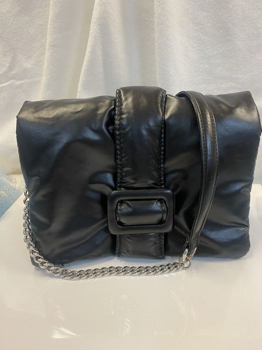 Нови  Чанти Зара черна/бежава