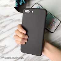 Husa Slim Din Silicon Neagra, Black - Iphone 8/7 Plus