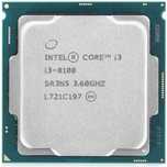 Процесор CPU Intel Core i3 8100 4/4 ЯДРА DDR4 LGA 1151