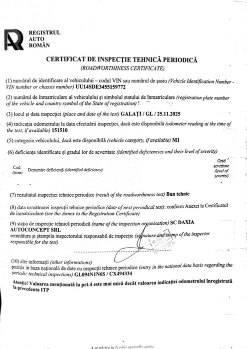 Logan 2017 euro 6, benzină 1,2 mpi 75cp