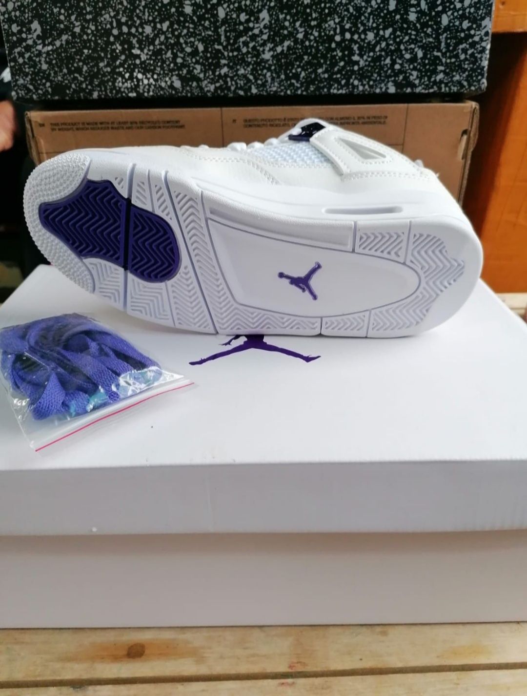 Jordan 4 metalic purple