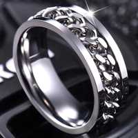 Кольцо-Спиннер из титановой стали для мужчин и женщин