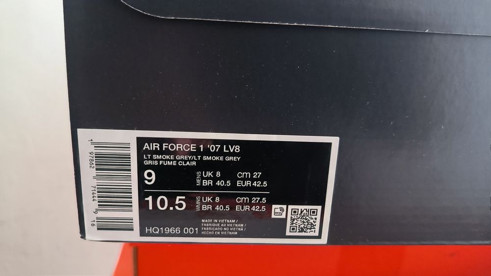Nike Air Force 1 '07 LV8 LT Smoke Grey