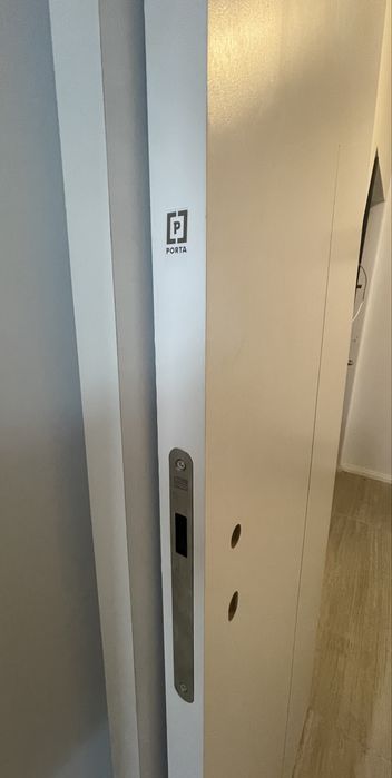 2 buc foi usa porta doors UNI COLOR MODERN H.1 alb mat