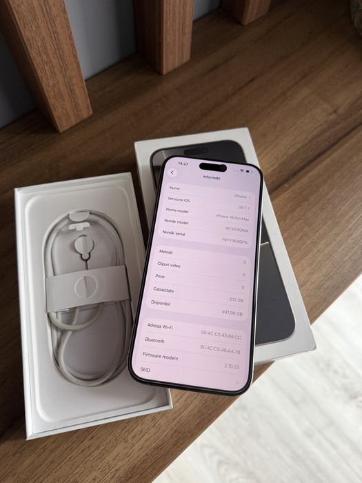 Iphone 16 Pro Max 512GB - Ca Nou - Baterie 100%