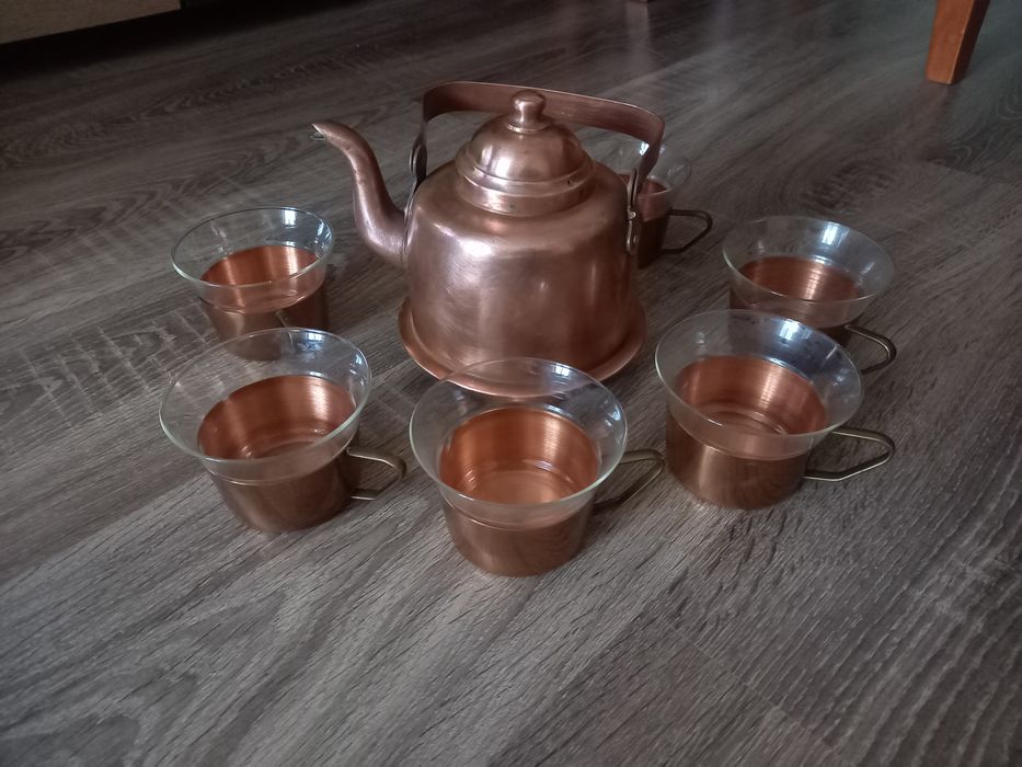 Меден сервиз за греяна ракия чай кафе