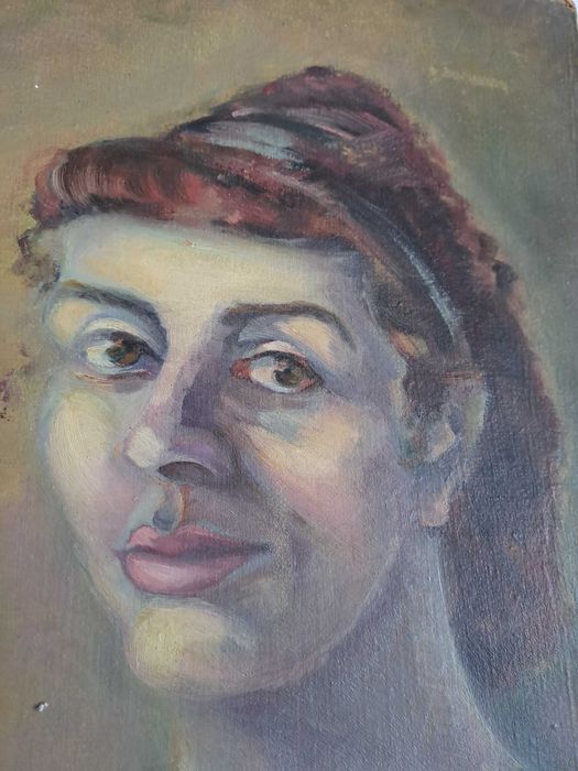 tablou pictura veche romaneasca semnata datata