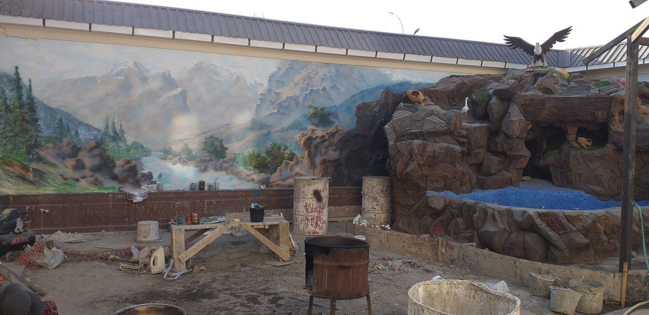 Водопад искусственный камень. Vodopad Tashkent. Искусственный камень