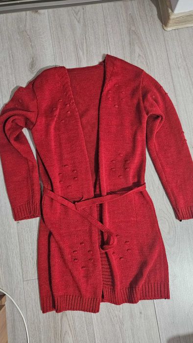 Cardigan caramiziu