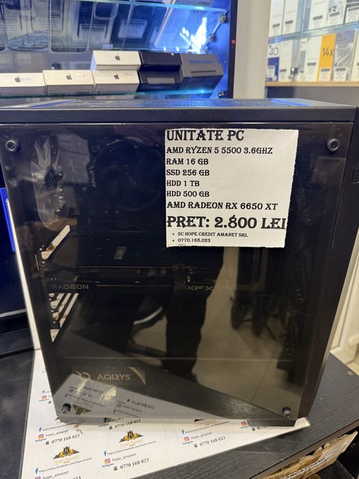 Hope Amanet P7 Unitate Pc Gamning Amd Ryzen 5 5500