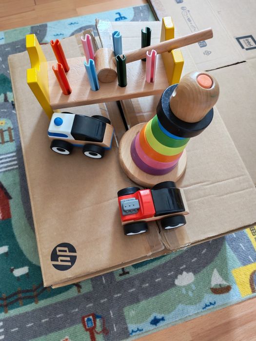 Pachet jucarii copii bebelusi puzzle lemm, masinute