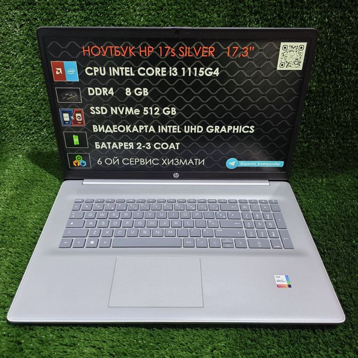 Оптом ва донага hp 17s silver i3 1115g4 8gb 512gb