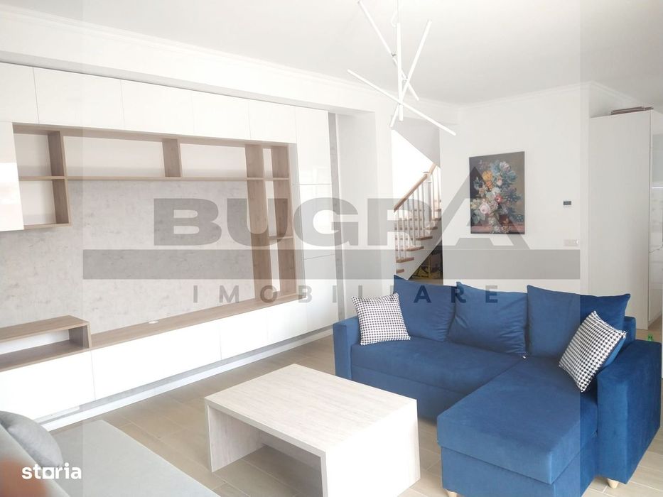 Duplex finisat modern de 120mp, curte 250mp, 2 parcari, zona Terra