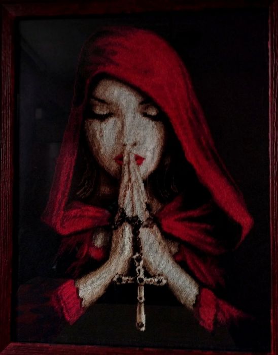 Ръчно изработен гоблен “Готическа молитва”