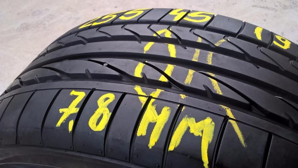 O anvelopa de vara 255 45 19 bridgestone potenza profil de 7, 8mm