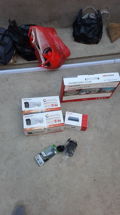 Ustanovka kamera Ustanovka Wifi router Lan set