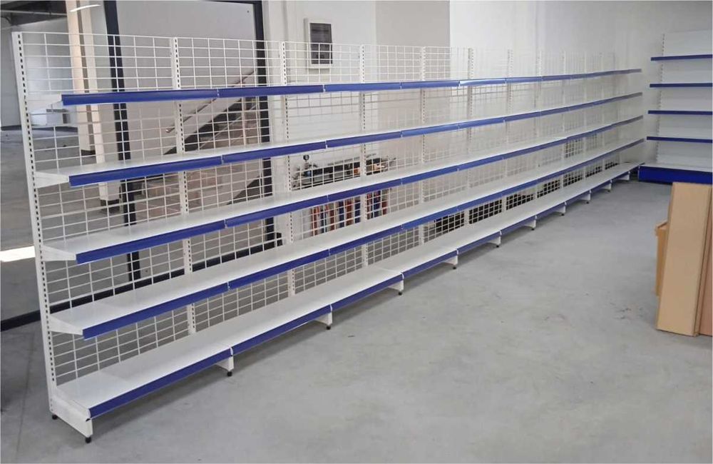 Стеллаж металлический сборный, полка стеллаж, полка металлическая asts