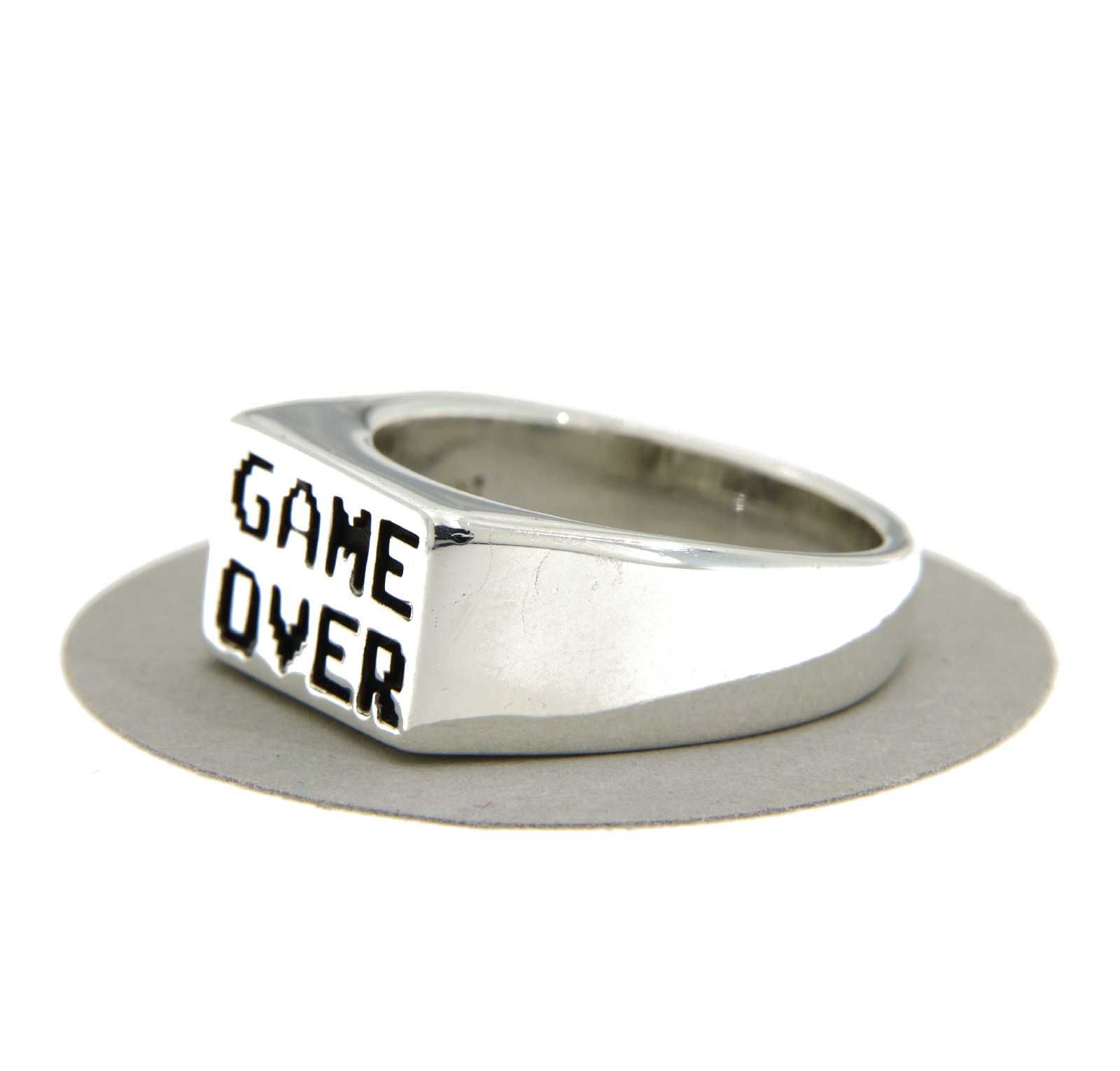 Inel ghiul argint 925 game over