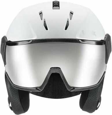 Casca schi UVEX Instinct Visor White Mat , marime 53 - 56 (cm)