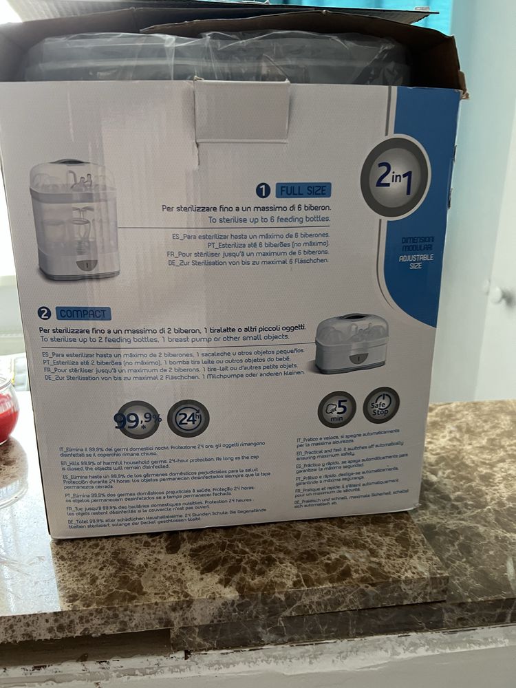 Sterilizator sticle Chicco Steril Natural 2 in 1
