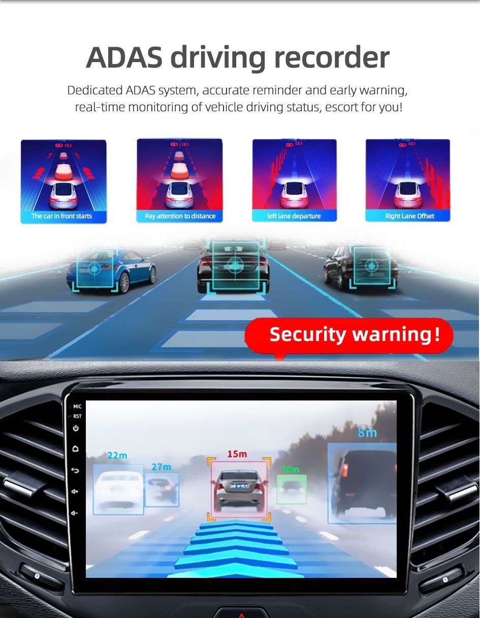 Android auto 9inch 1280*720 QledAndroid 10 DVR GPS